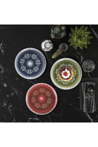 Güral Bılbao 6 Parça 21 Cm Pasta Takımı - 58 Kahve