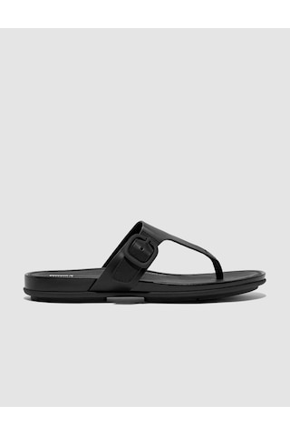 Fitflop Gracıe Ft9 Siyah Tokalı Kadın Parmak Arası Terlik Siyah