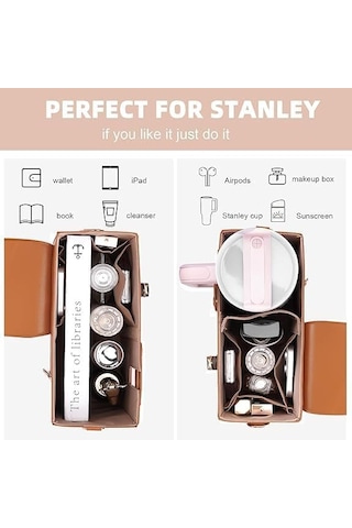 Stanley Kupası İçin Çanta, Tutucu İle Açık Hava Crossbody Su Kupası Depolama Çantası 140l