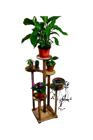 Wooden City Ahşap Saksılık Çiçeklik Çiçek Standı Saksı Standı