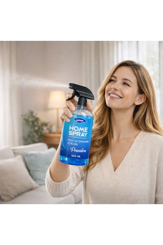 Uzman Home Spray Posedion Oda Spreyi - Çamaşır Kokusu 500 Ml 15 Adet Ev, Ofis, Araç Okyanus
