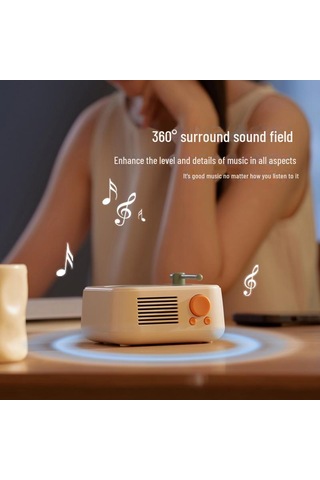 Atomic Vinyl Çok Modlu Bluetooth Hoparlör Usb Şarj Ve Tf Kart Radyo İle