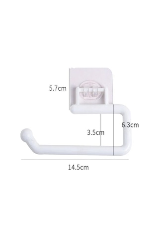 Kangvka Küçük Boy Mutfak Poşet Tutucu - Delme Yok Pp Malzeme - Kağıt Havlu, Streç Film, Bez Rahat Depolama