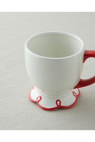 English Home Lovely Loop Dolomite Kupa 320 Ml Kırmızı