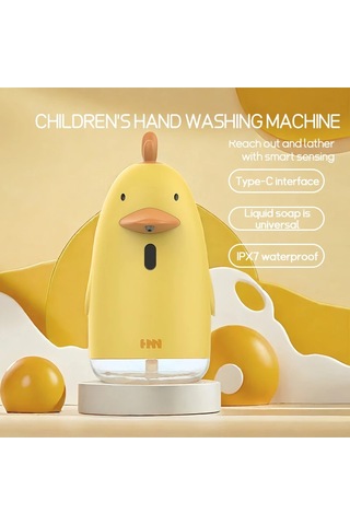 Otomatik Sabunluk Usb Şarj Sevimli Karikatür Tarzı Fotoselli Diğer