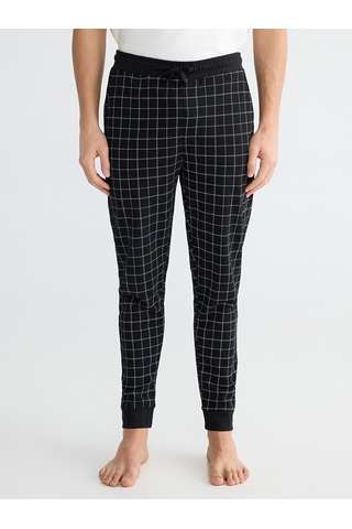 Lc Waikiki Lc Waıkıkı Siyah Standart Kalıp Ekose Desenli Erkek Pijama Alt