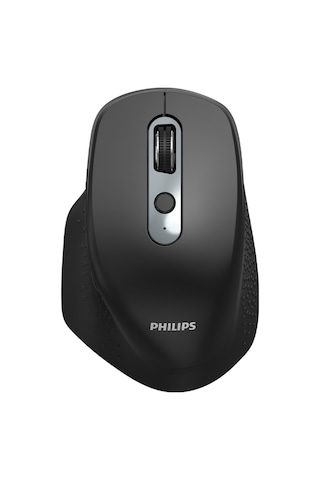 Philips Spk7818b Dual Mod 2.4g Ve Çift Bluetooth Kablosuz Ergonomik Sessiz Mouse 3200 Dpı Siyah Spk7818