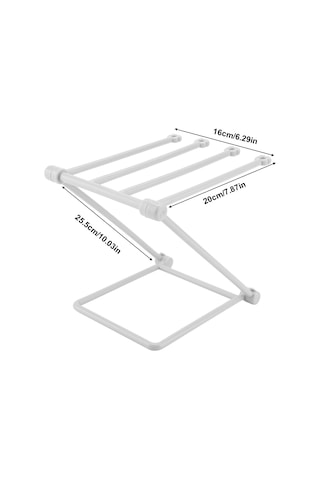 Kangvka Plastik Katlanabilir Havlu Ve Biberon Depolama Rafı - Gri, Sağlıklı, Dayanıklı, Oda Düzenini Sağlar Gri