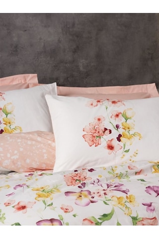 Cotton Box Ranforce Nevresim Takımı Çift Kişilik Emma Somon Çok Renkli