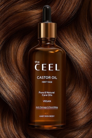 The Ceel 2'li Saf Hint Yağı Castor Oil Soğuk Sıkım 50 ml