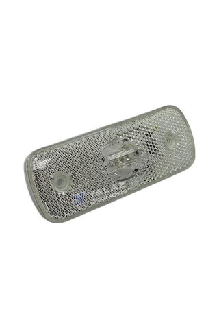 Saba 24v Tek Ledli Dorse Lamba Side Marker Beyaz Soketli