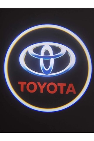 Toyota Logolu Mesafe Ve Işık Sensörlü Pilli Kapı Altı Led Logo