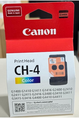 Canon Ch-4 Qy6-8018 Renkli Baskı Kafası G1400-g2400-g3400-g4400