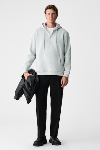 Grimelange Justus Erkek Kapüşonlu Kanguru Cepli Fermuar Yakalı Grimelanj Sweatshirt Grimelanj