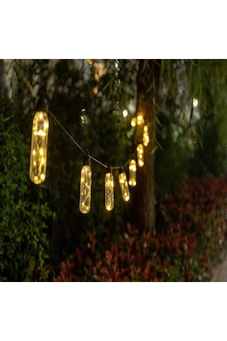 9 Adet Solar LED Şişe Sarkıt Işık Güneş Enerjili Bahçe Balkon Teras Çardak Dekoratif Aydınlatma Lambası IP44