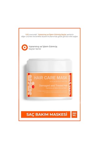 Enzym Cosmetics Kuru Yıpranmış ve İşlem Görmüş Saçlar için Bakım Maskesi 250 ML