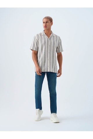 Loft Relax Fit Lacivert Erkek Gömlek Lf2038621