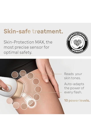Braun Ipl İpek Uzman Pro 5 Pl5124 Nesil Ipl, Premium Kılıfı, Venüs Razor Ve Hassas Başkanı, Beyaz Ve Gold İle Kadınlar Ve Erkekler İçin Kalıcı Görünür Lazer Epilasyon