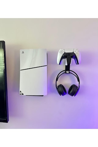 Playstation 5 Slim Duvar Standı Ve Şarj İstasyonu Standı Gaming Aksesuar