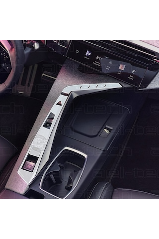 Peugeot 3008 Uyumlu Vites Etrafı Piano Black Tpu Koruyucu 2 Li Set 2025