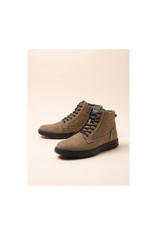Bafaş Ayakkabı 371616 Kum Hakiki Dana Derisi Bilekli Erkek Sneaker