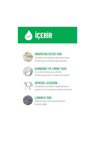 Siveno %100 Doğal Çamaşır Sabunu %100 Bitkisel Deterjan Kendinden Yumuşatıcılı Konsantre Vegan 750 ML