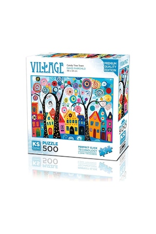 20085 Puzzle 500 Candy Tree Town