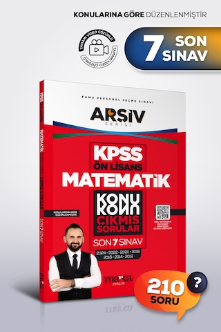 Kpss Ön Lisans Matematik Konu Konu Çıkmış Sorular Son 7 Sınav Tamamı Çözümlü