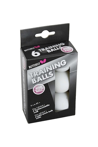 Butterfly 40+ 6lı Masa Tenisi Beyaz Antrenman Topu-7337