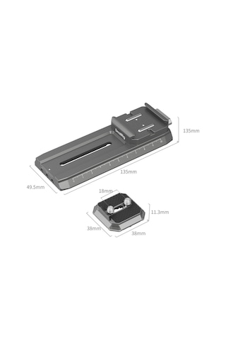 Smallrig 4638 Djı Rs 2 / Rsc 2 / Rs3 / Rs 3 Pro / Rs 4 / Rs 4 Pro İçin Hawklock H38 Manfrotto Hızlı
