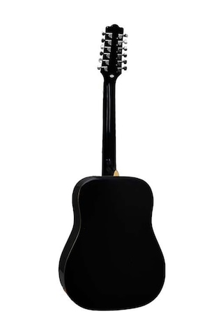 Extreme Xa12bk Akustik Gitar Siyah Ihlamur Gövde Kesik Kasa