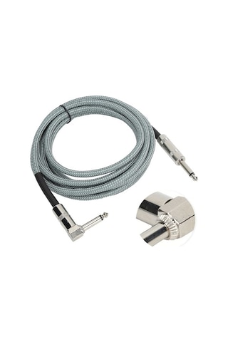 Yingfu Jorındo Gitar Ses Kablosu 6,35 Erkek 1/4 3m Elektrikli Müzik Aleti Amfi Aksesuar