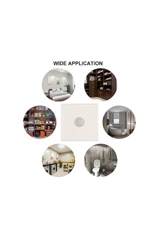 Besthome1 Hareket Sensörü Led Anahtar, 220v Akıllı Ev Otomasyonu İçin Beyaz 1-gang 1-gang