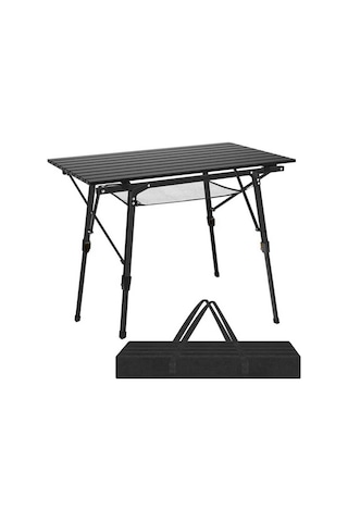 FUNKY CHAIRS Elite Teleskopik Ayaklı Kamp Masası - Siyah
