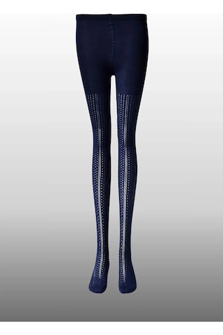 Kız Çocuk Karina Örgü Pamuklu Mesimlik Lacivert Renkli Külotlu Çorap Lacivert