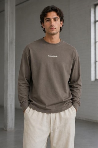 Only & Sons Onsfred Life Rlx Ls Varsity Tee Erkek Sweatshirt 22039026 Kahverengi