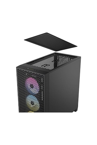 Corsaır İcue 3000D Airflow 750 W Tempered Glass USB 3.2 Atx Mid Tower Kasa Siyah