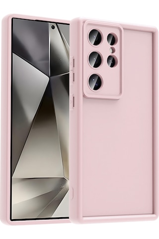 Zore Galaxy Uyumlu S24 Ultra Kılıf Kamera Korumalı Msra Ananas Kapak - Pembe Pembe