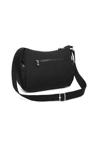 Krinkıl Kumaş Kadın Postacı Çantası Smart Bags 1115 Siyah