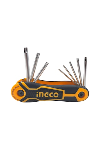 Ingco HHK14083 8 Parça Çakı Tip Torx Allen Anahtar Takımı T9,T10,T15,T20,T25,T27,T30,T40