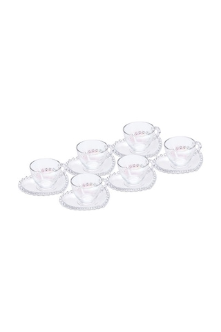 Karaca Rory Lüsterli Cam 6 Kişilik Kahve Fincan Takımı 80 ml