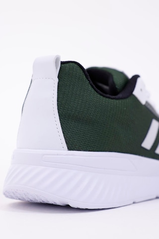 Dijital Baskılı Unisex Yeşil Sneaker - Beyaz Desenli Günlük Ayakkabı Yeşil-beyaz
