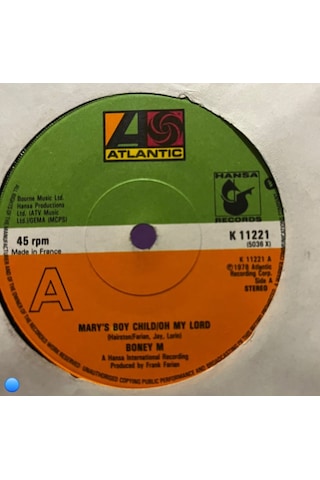 Boney M. - Mary's Boy Child / Oh My Lord / Dancing In The Streets 7" Vinyl Single, 1978, French Press