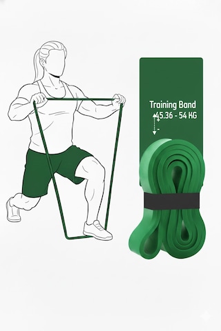 Çeşitli Kg Direnç Bantları, Gym Barfiks Direnç Bandı, Kas Geliştirme Direnç Bandı, Pilates Egzersiz Bandı Yeşil