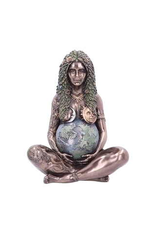 Singree Gaia Tanrıçesi Betimsel Heykel, Reçine Materyal, 3d Relief, Antik Yunan Mitolojisi, Ev Dekorasyonu Süsü Kahverengi