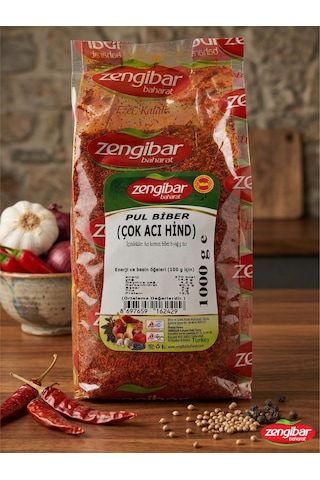 Zengibar Çok Acı Hind Pul Biber 1000 Gr Zengibar Çok Acı Hind Pul Biber 1000 Gr