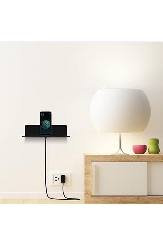 Adet Akrilik Yüzen Duvar Rafları, 23 9,5 Cm, Kablo Klipsli Delme Gerektirmeyen Kendinden Yapışkanlı Raf, Ofis, Banyo, Mutfak, Yatak Odası İçin Küçük Raf Çok Renkli