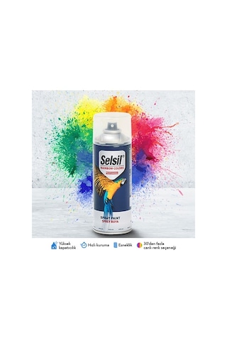 Selsil Rainbow Sprey Boya 400 ML. Fildişi Krem