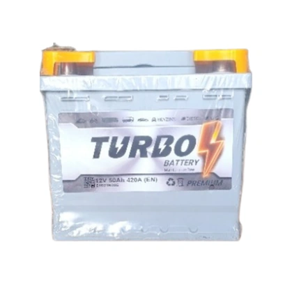 Turbo 50 Ah. Kare Akü 420a En