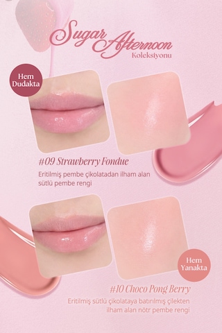 Dudak Ve Yanak Renklendirici Parlak Balm Clıo Essential Lipcheek Tap 09 Strawberry Fondue
